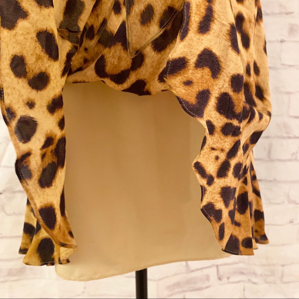 Escada Silk Leopard Print Skirt - Picture 3 of 6